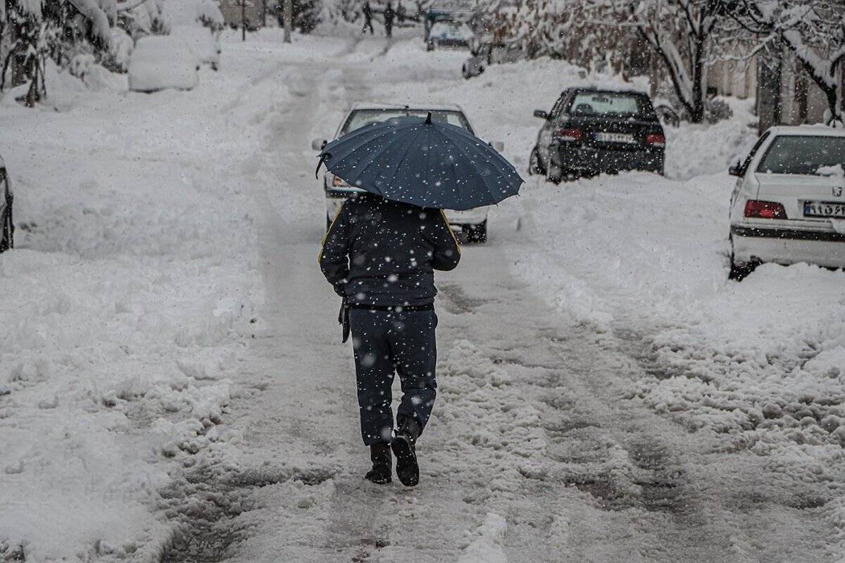 بارش برف و باران در بیشتر مناطق کشور